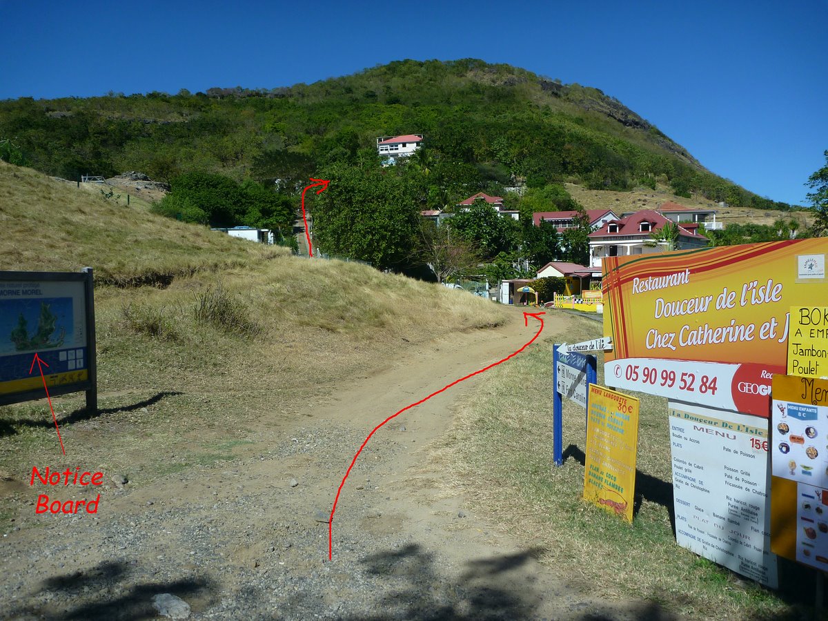 Start of the off-road section