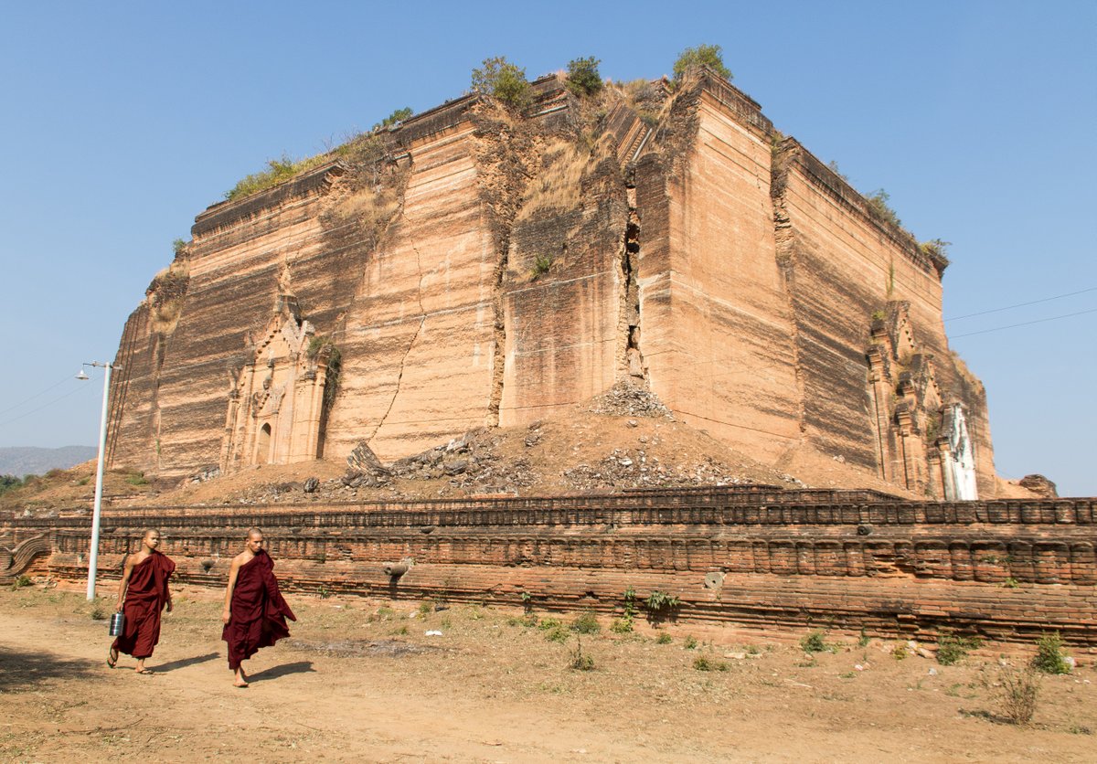 The remains of the Mingun Stupa The remains of the Mingun Stupa