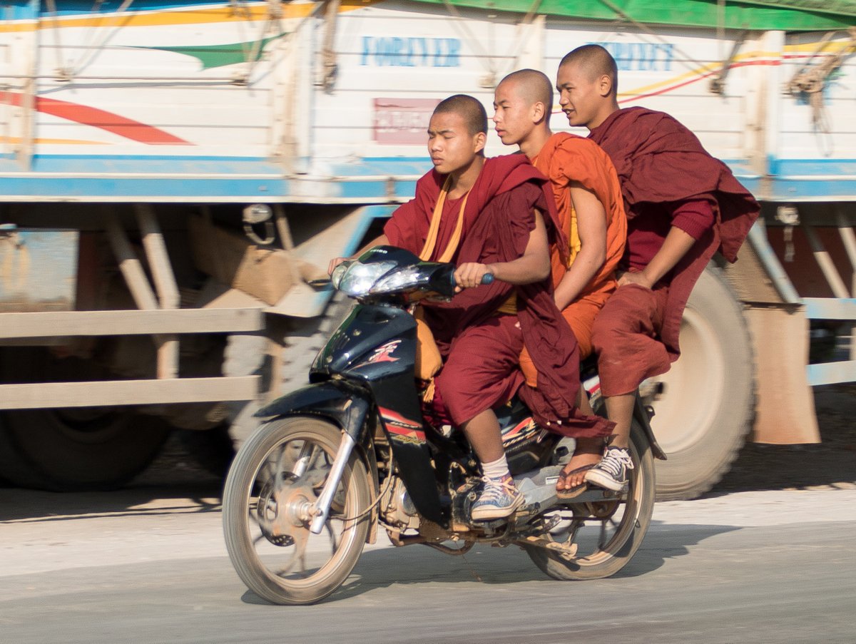 Three Monks On A Bike Three Monks On A Bike
