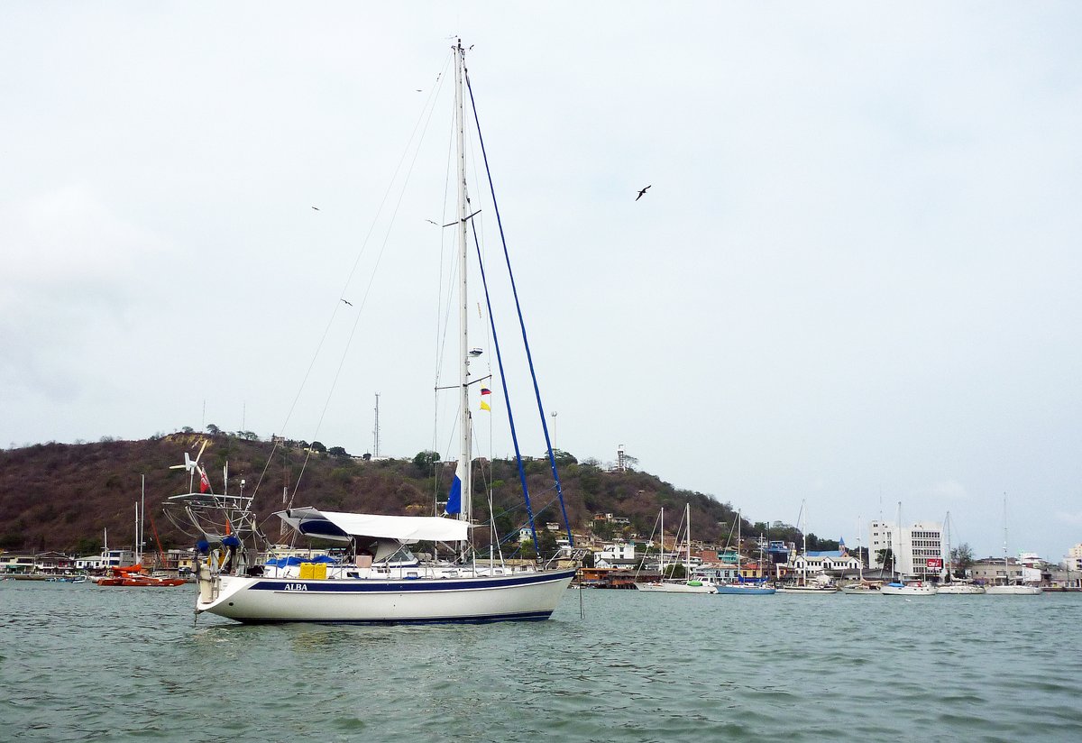 Anchored in Bahia de Caraques, Ecuador Anchored in Bahia de Caraques, Ecuador