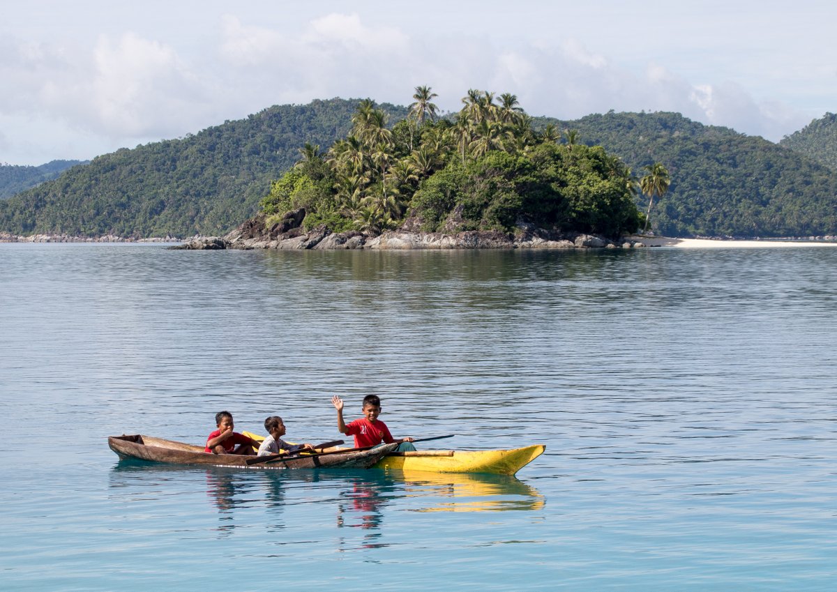 Some boys check us out in Pulau Tenggiling Some boys check us out in Pulau Tenggiling