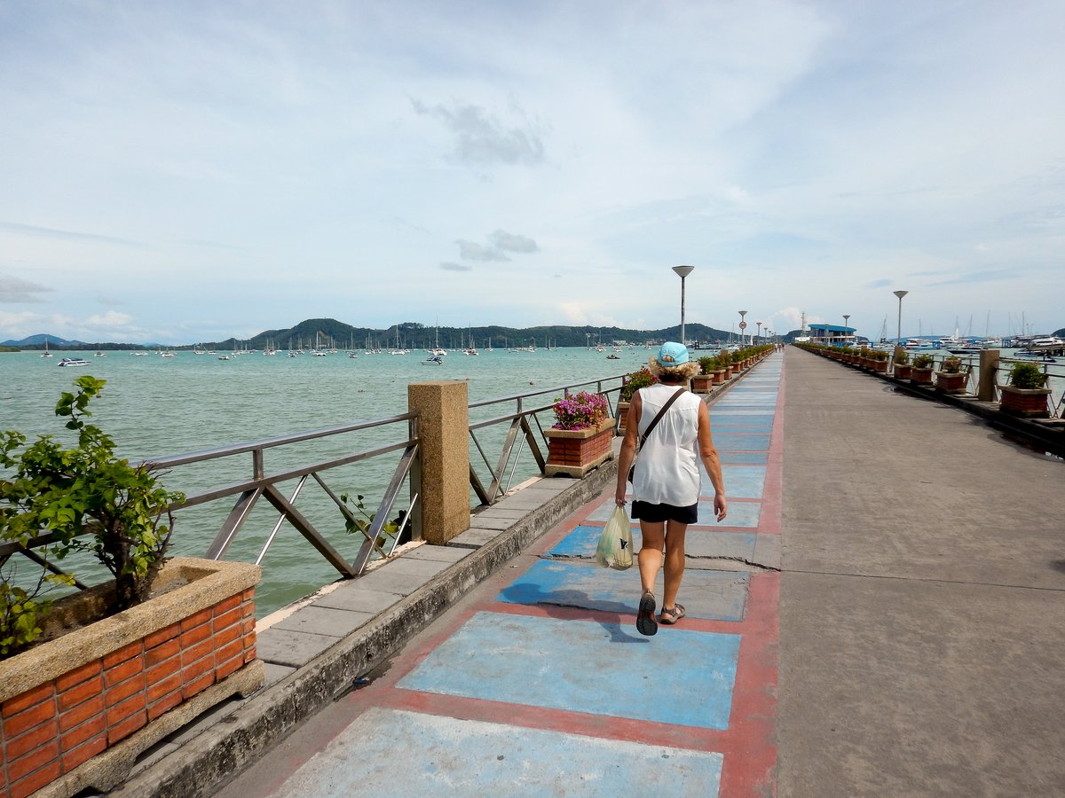 The long walk down the Ao Chalong Pier