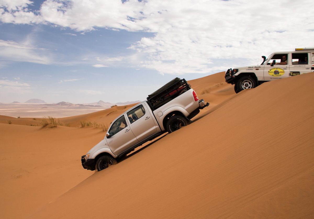 4x4 driving on Koichab Dunes 4x4 driving on Koichab Dunes