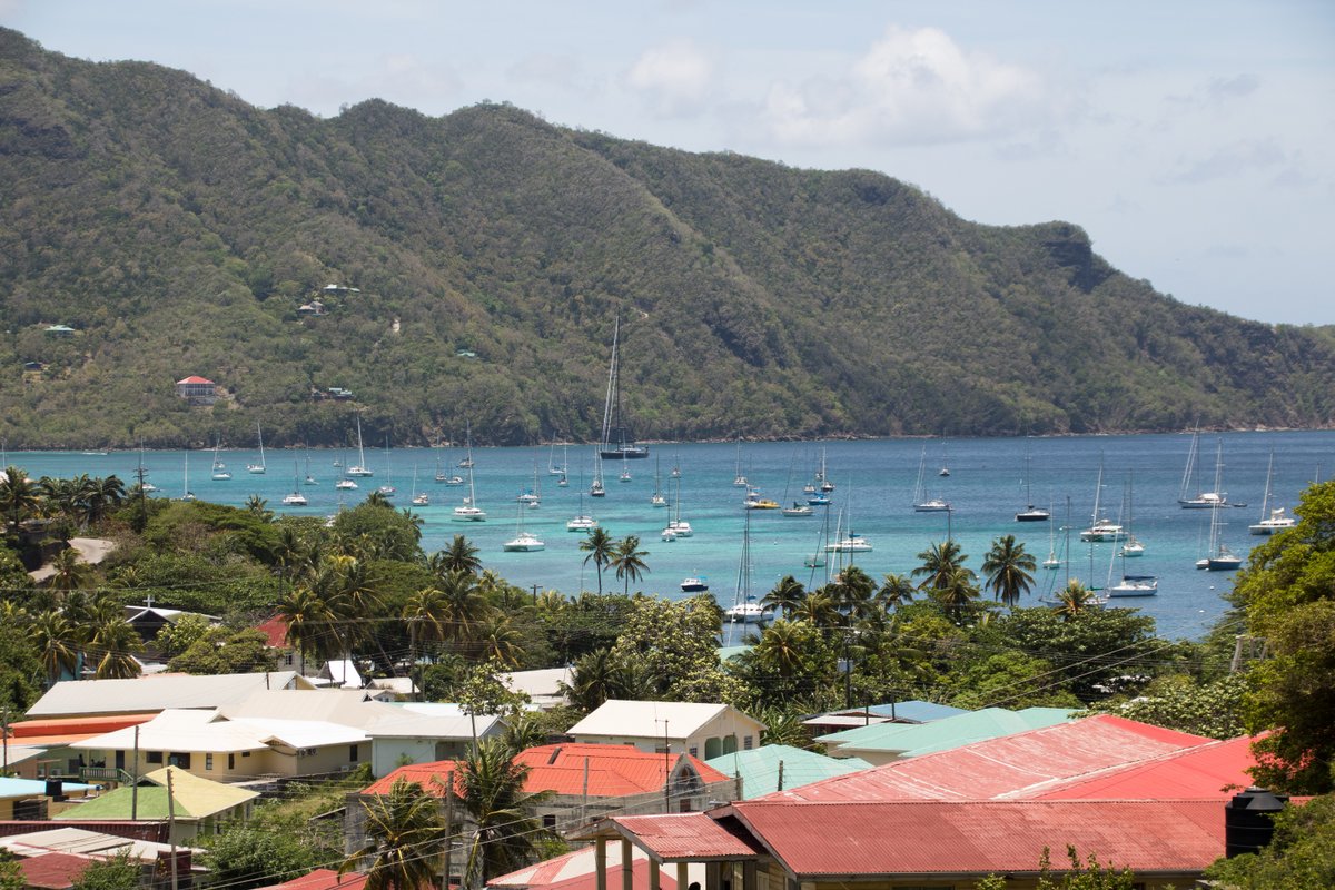 Looking down on Bequia Looking down on Bequia